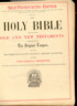 Holy Bible 1892 Title Page