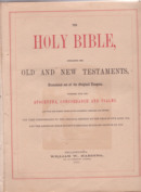 Wm. Harding Bible Title Page 1871